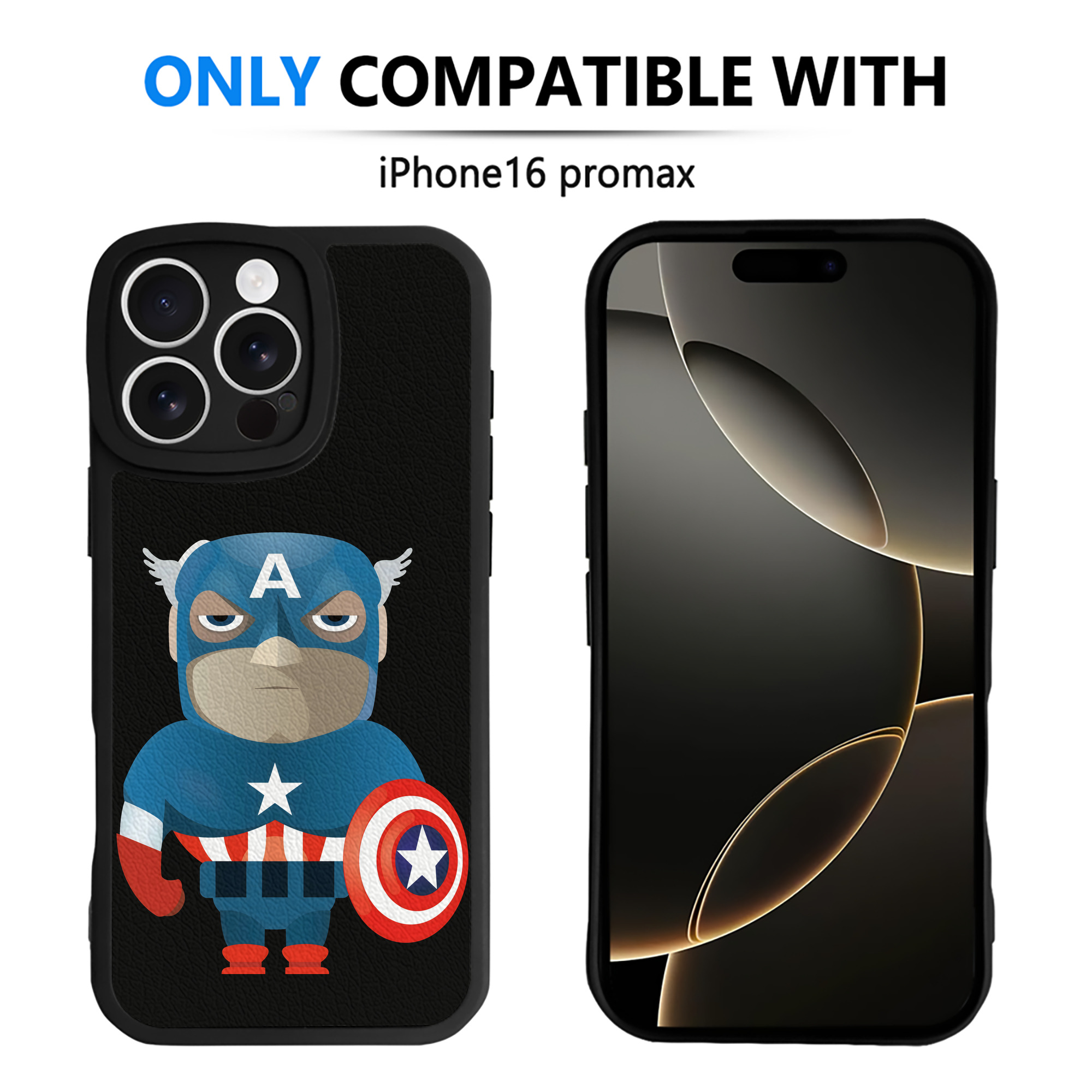 （画像用） アベンジャーズ The Avengers 【iPhone 16シリーズ対応】シリコンスマホケース（レザー調） 材質：シリコン